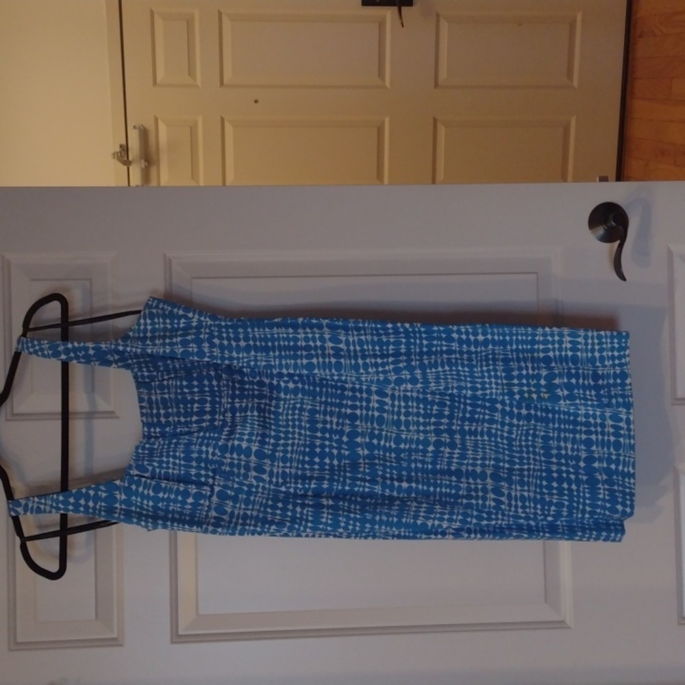 👗 Calvin Klein Blue & White Dress | Size 12